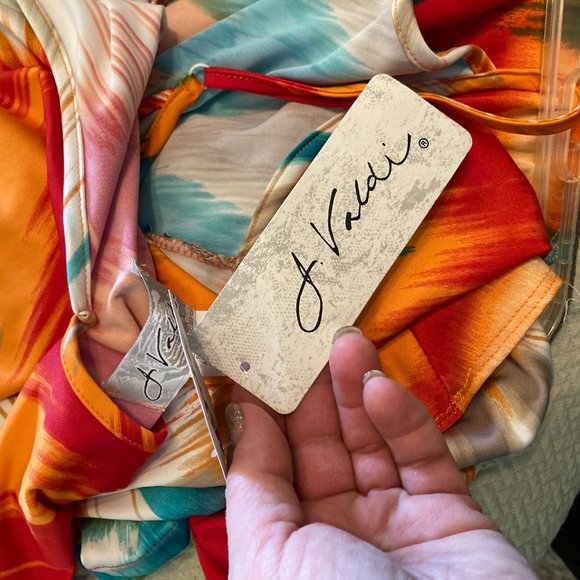 NWT J Valdi women's tropical top M - Picture 4 of 5